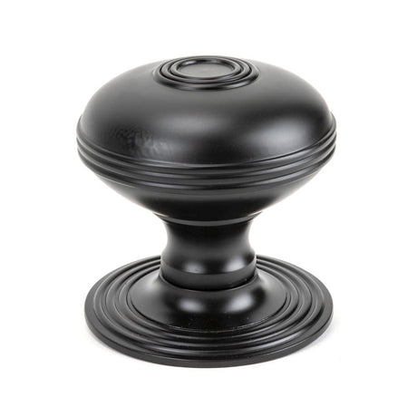 This is an image of From The Anvil - Aged Bronze Prestbury Centre Door Knob available to order from T.H Wiggans Architectural Ironmongery in Kendal, quick delivery and discounted prices.