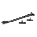 This is an image showing From The Anvil - Aged Bronze 8" Reeded Stay available from T.H Wiggans Architectural Ironmongery in Kendal, quick delivery and discounted prices