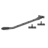 This is an image showing From The Anvil - Aged Bronze 10" Reeded Stay available from T.H Wiggans Architectural Ironmongery in Kendal, quick delivery and discounted prices