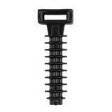 This is an image showing TIMCO Cable Tie Plugs - Black - 8.0 x 40 - 100 Pieces Bag available from T.H Wiggans Ironmongery in Kendal, quick delivery at discounted prices.