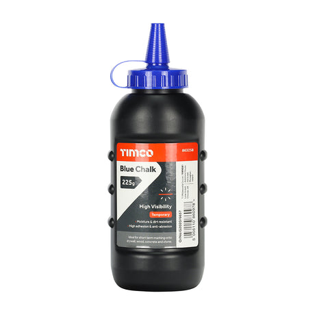 This is an image showing TIMCO Blue Chalk - 225g - 1 Each Bottle available from T.H Wiggans Ironmongery in Kendal, quick delivery at discounted prices.
