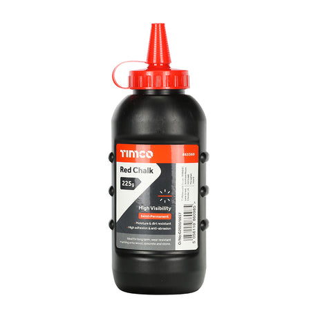 This is an image showing TIMCO Red Chalk - 225g - 1 Each Bottle available from T.H Wiggans Ironmongery in Kendal, quick delivery at discounted prices.