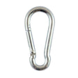 This is an image showing TIMCO Carbine Hooks - Zinc - 8mm - 5 Pieces TIMpac available from T.H Wiggans Ironmongery in Kendal, quick delivery at discounted prices.