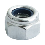 This is an image showing TIMCO Nylon Nuts - Type P - Zinc - M8 - 300 Pieces TIMbag available from T.H Wiggans Ironmongery in Kendal, quick delivery at discounted prices.