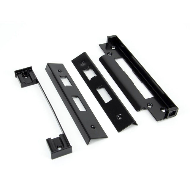 This is an image showing From The Anvil - Black ?" Euro Sash Lock Rebate Kit available from T.H Wiggans Architectural Ironmongery in Kendal, quick delivery and discounted prices