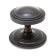 This is an image of From The Anvil - Aged Bronze Art Deco Centre Door Knob available to order from T.H Wiggans Architectural Ironmongery in Kendal, quick delivery and discounted prices.