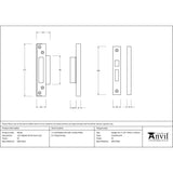 This is an image showing From The Anvil - SS ?" Rebate Kit for Sash Lock available from T.H Wiggans Architectural Ironmongery in Kendal, quick delivery and discounted prices