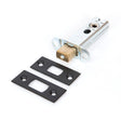 This is an image showing From The Anvil - Black 3" Heavy Duty Tubular Deadbolt available from T.H Wiggans Architectural Ironmongery in Kendal, quick delivery and discounted prices