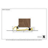 This is an image showing From The Anvil - Gold 2134mm Macclex 15/2 Threshold available from trade door handles, quick delivery and discounted prices