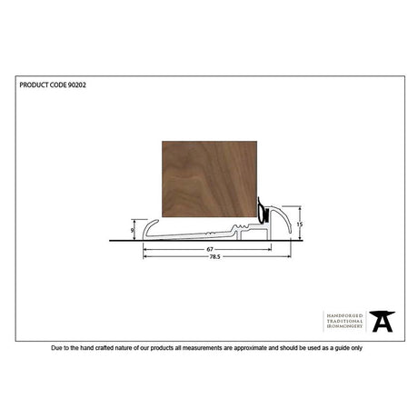 This is an image showing From The Anvil - Aluminium 1219mm OUM/6 Threshold available from trade door handles, quick delivery and discounted prices