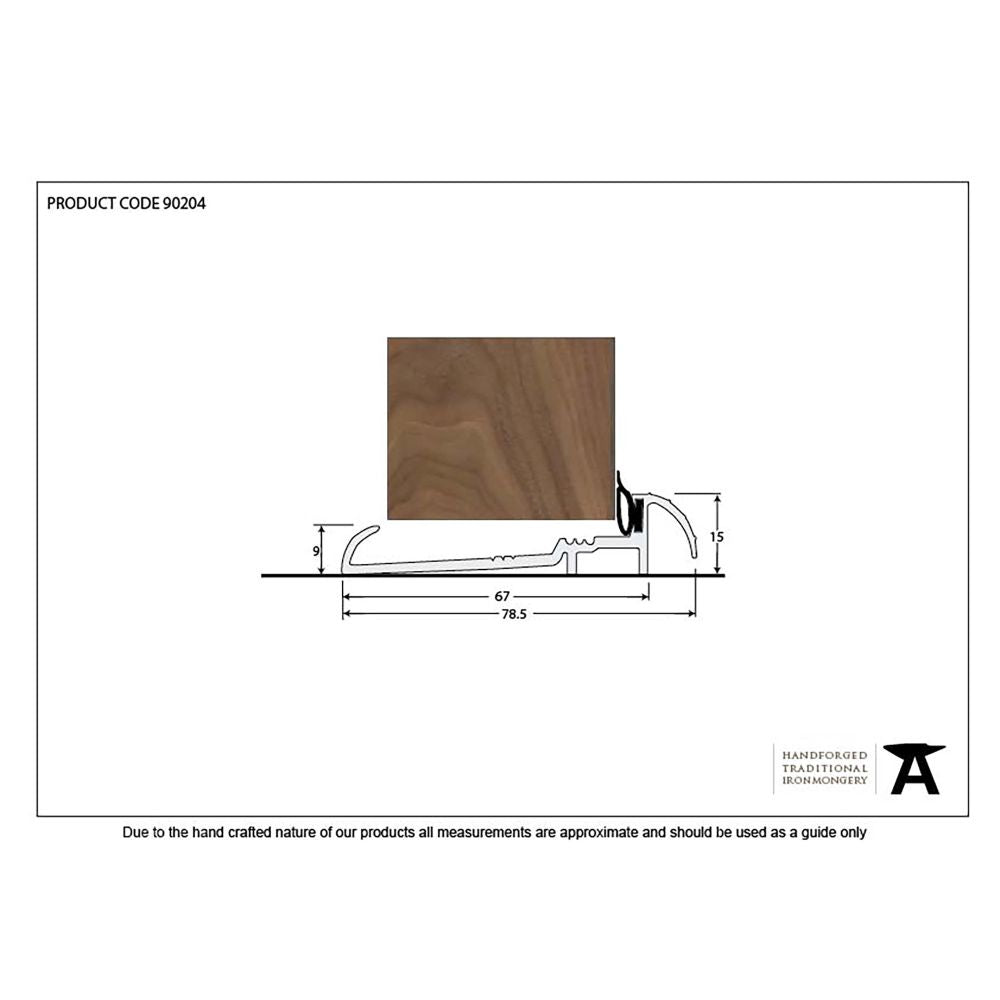 This is an image showing From The Anvil - Aluminium 3000mm OUM/6 Threshold available from trade door handles, quick delivery and discounted prices