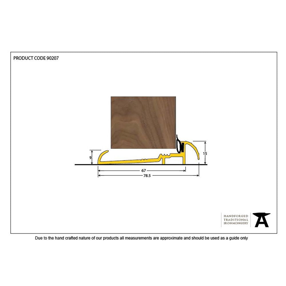 This is an image showing From The Anvil - Gold 1829mm OUM/6 Threshold available from trade door handles, quick delivery and discounted prices