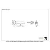This is an image showing From The Anvil - Satin Chrome 40/40 Cylinder/Thumbturn available from T.H Wiggans Architectural Ironmongery in Kendal, quick delivery and discounted prices