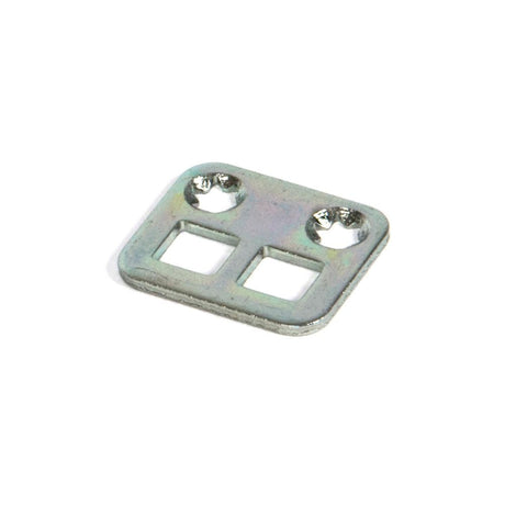 This is an image showing From The Anvil - BZP Excal - Flat Plate Shoot Bolt Keep available from T.H Wiggans Architectural Ironmongery in Kendal, quick delivery and discounted prices