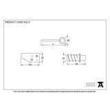 This is an image showing From The Anvil - Polished Chrome Key-Flush Sash Stop available from T.H Wiggans Architectural Ironmongery in Kendal, quick delivery and discounted prices