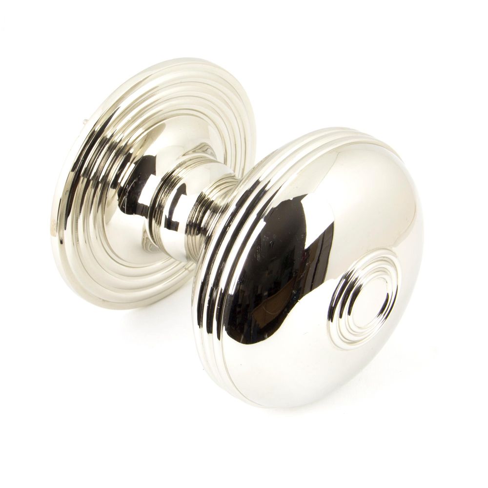 This is an image showing From The Anvil - Polished Nickel Prestbury Centre Door Knob available from trade door handles, quick delivery and discounted prices