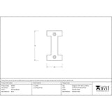 This is an image showing From The Anvil - Polished Nickel Letter I available from trade door handles, quick delivery and discounted prices