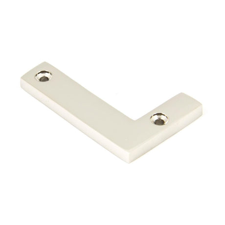 This is an image of From The Anvil - Polished Nickel Letter L available to order from T.H Wiggans Architectural Ironmongery in Kendal, quick delivery and discounted prices.