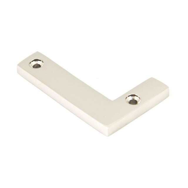 This is an image of From The Anvil - Polished Nickel Letter L available to order from T.H Wiggans Architectural Ironmongery in Kendal, quick delivery and discounted prices.