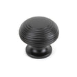 This is an image showing From The Anvil - Aged Bronze Beehive Cabinet Knob 40mm available from T.H Wiggans Architectural Ironmongery in Kendal, quick delivery and discounted prices