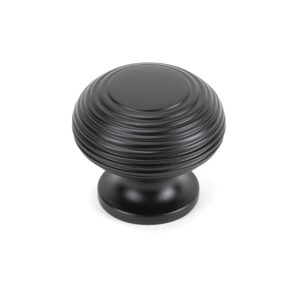 This is an image showing From The Anvil - Aged Bronze Beehive Cabinet Knob 40mm available from T.H Wiggans Architectural Ironmongery in Kendal, quick delivery and discounted prices