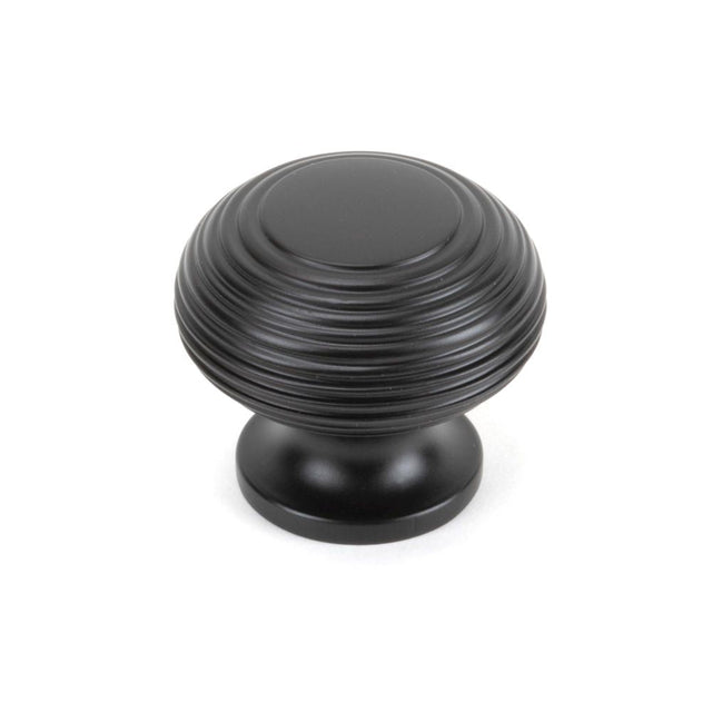 This is an image showing From The Anvil - Aged Bronze Beehive Cabinet Knob 40mm available from T.H Wiggans Architectural Ironmongery in Kendal, quick delivery and discounted prices