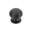 This is an image showing From The Anvil - Aged Bronze Beehive Cabinet Knob 30mm available from T.H Wiggans Architectural Ironmongery in Kendal, quick delivery and discounted prices
