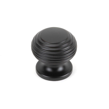 This is an image showing From The Anvil - Aged Bronze Beehive Cabinet Knob 30mm available from T.H Wiggans Architectural Ironmongery in Kendal, quick delivery and discounted prices