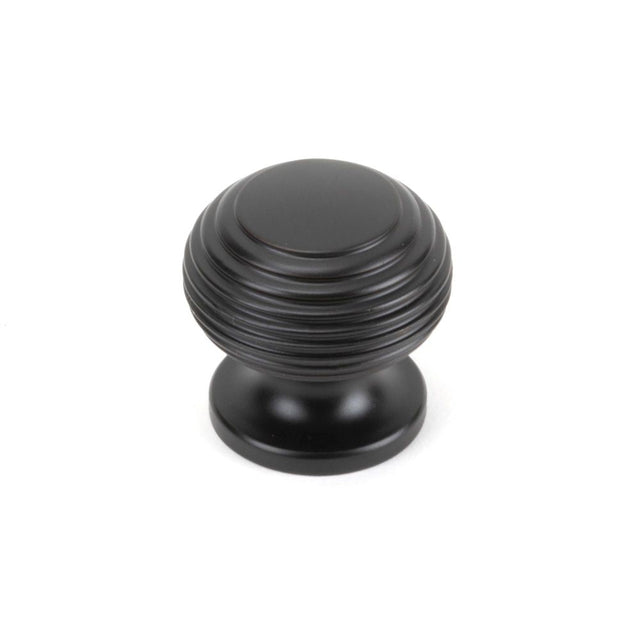 This is an image showing From The Anvil - Aged Bronze Beehive Cabinet Knob 30mm available from T.H Wiggans Architectural Ironmongery in Kendal, quick delivery and discounted prices