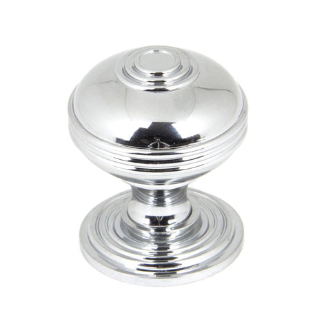 This is an image showing From The Anvil - Polished Chrome Prestbury Cabinet Knob 38mm available from T.H Wiggans Architectural Ironmongery in Kendal, quick delivery and discounted prices
