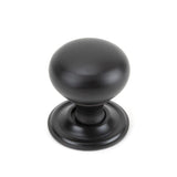This is an image showing From The Anvil - Aged Bronze Mushroom Cabinet Knob 32mm available from T.H Wiggans Architectural Ironmongery in Kendal, quick delivery and discounted prices