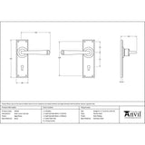 This is an image showing From The Anvil - Aged Brass Avon Lever Lock Set available from trade door handles, quick delivery and discounted prices