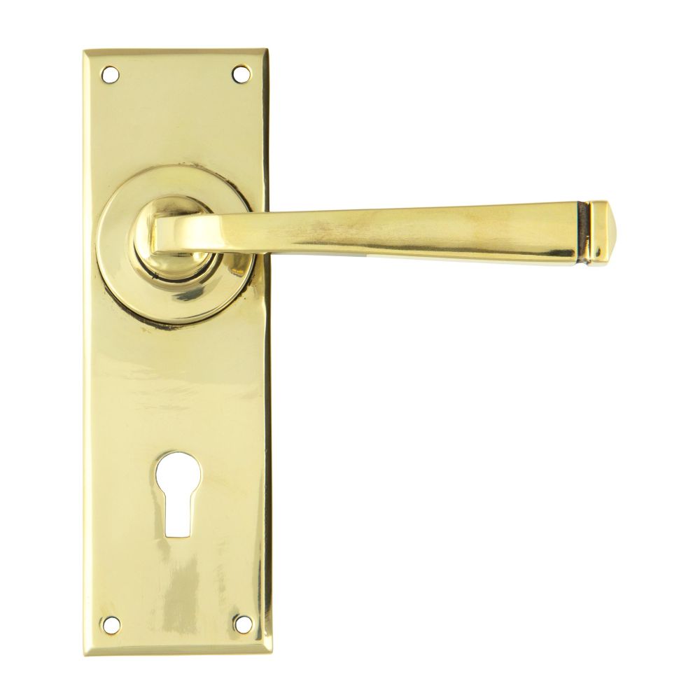 This is an image of From The Anvil - Aged Brass Avon Lever Lock Set available to order from T.H Wiggans Architectural Ironmongery in Kendal, quick delivery and discounted prices.