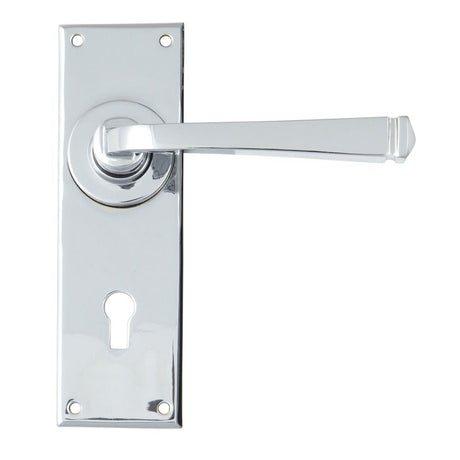 This is an image of From The Anvil - Polished Chrome Avon Lever Lock Set available to order from T.H Wiggans Architectural Ironmongery in Kendal, quick delivery and discounted prices.