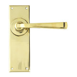 This is an image of From The Anvil - Aged Brass Avon Lever Latch Set available to order from T.H Wiggans Architectural Ironmongery in Kendal, quick delivery and discounted prices.