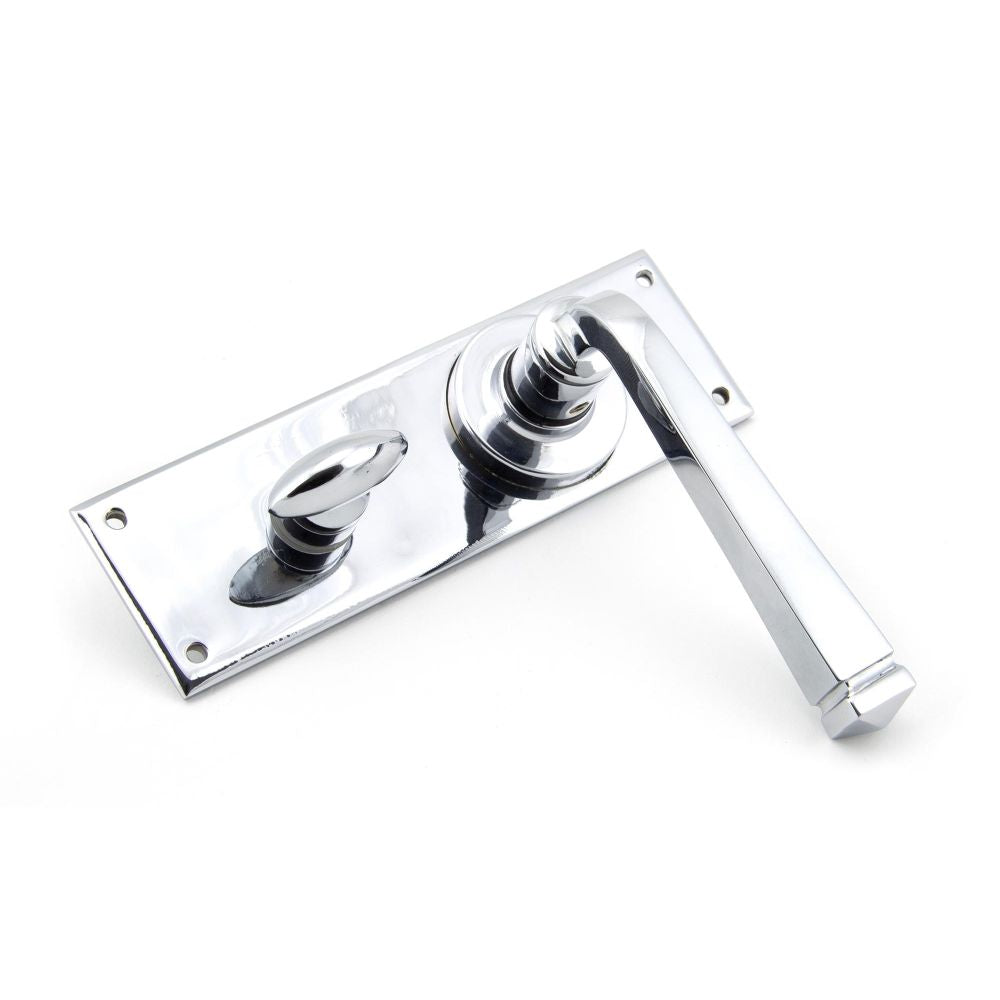 This is an image showing From The Anvil - Polished Chrome Avon Lever Bathroom Set available from trade door handles, quick delivery and discounted prices