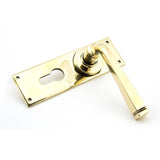 This is an image showing From The Anvil - Aged Brass Avon Lever Euro Lock Set available from trade door handles, quick delivery and discounted prices