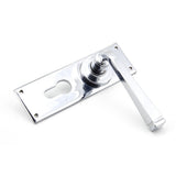 This is an image showing From The Anvil - Polished Chrome Avon Lever Euro Lock Set available from trade door handles, quick delivery and discounted prices