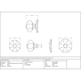 This is an image showing From The Anvil - Black Octagonal Centre Door Knob - Internal available from trade door handles, quick delivery and discounted prices