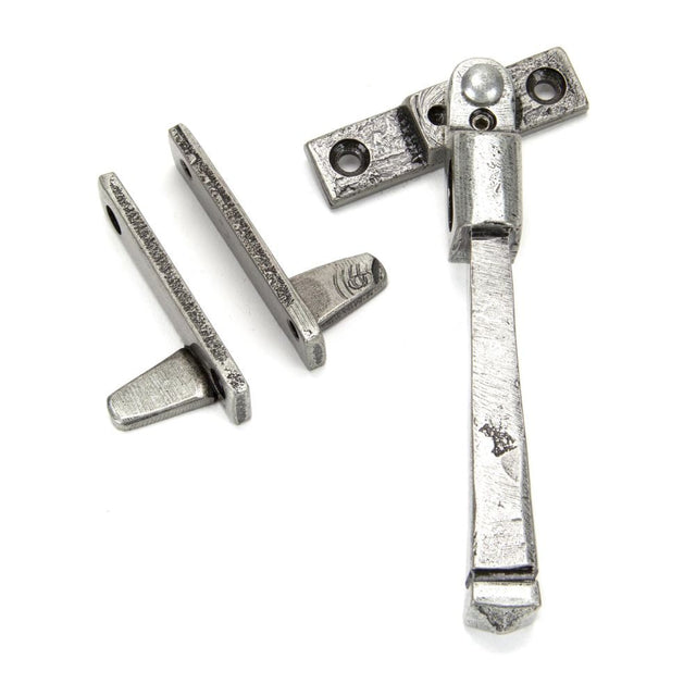 This is an image showing From The Anvil - Pewter Night-Vent Locking Avon Fastener available from T.H Wiggans Architectural Ironmongery in Kendal, quick delivery and discounted prices