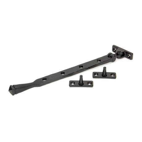 This is an image showing From The Anvil - Black 10" Avon Stay available from T.H Wiggans Architectural Ironmongery in Kendal, quick delivery and discounted prices