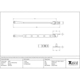 This is an image showing From The Anvil - Beeswax 12" Avon Stay available from T.H Wiggans Architectural Ironmongery in Kendal, quick delivery and discounted prices