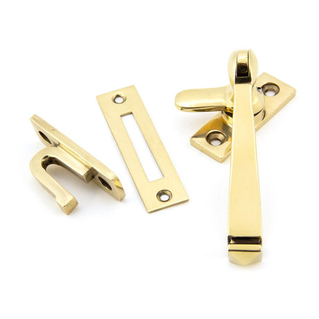 This is an image showing From The Anvil - Aged Brass Locking Avon Fastener available from T.H Wiggans Architectural Ironmongery in Kendal, quick delivery and discounted prices