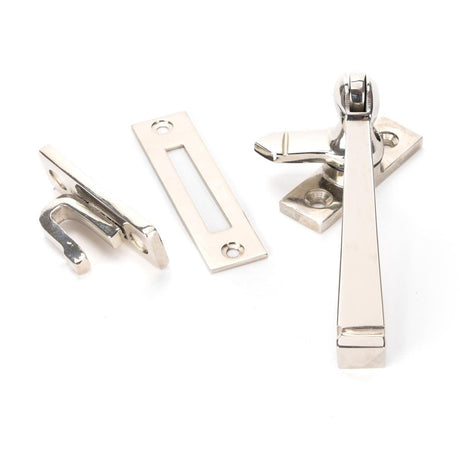 This is an image showing From The Anvil - Polished Nickel Locking Avon Fastener available from T.H Wiggans Architectural Ironmongery in Kendal, quick delivery and discounted prices