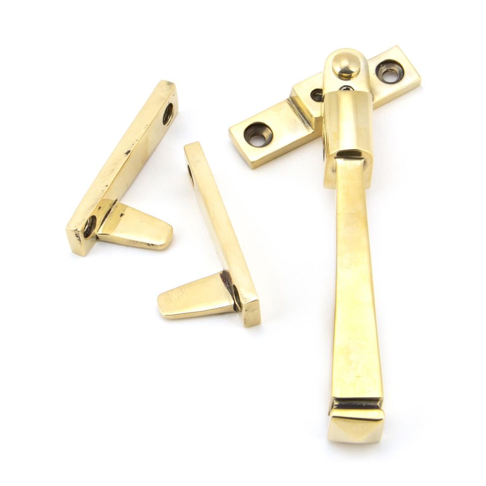 This is an image showing From The Anvil - Aged Brass Night-Vent Locking Avon Fastener available from T.H Wiggans Architectural Ironmongery in Kendal, quick delivery and discounted prices