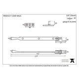 This is an image showing From The Anvil - Polished Nickel 8" Avon Stay available from T.H Wiggans Architectural Ironmongery in Kendal, quick delivery and discounted prices