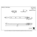 This is an image showing From The Anvil - Polished Chrome 12" Avon Stay available from T.H Wiggans Architectural Ironmongery in Kendal, quick delivery and discounted prices