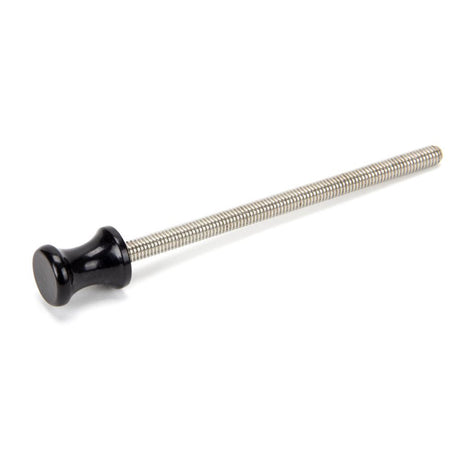 This is an image showing From The Anvil - Black ended SS M6 110mm Threaded Bar available from T.H Wiggans Architectural Ironmongery in Kendal, quick delivery and discounted prices