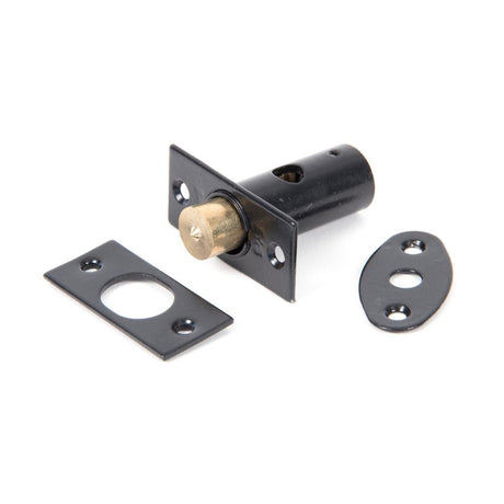 This is an image showing From The Anvil - Black Security Window Bolt available from T.H Wiggans Architectural Ironmongery in Kendal, quick delivery and discounted prices