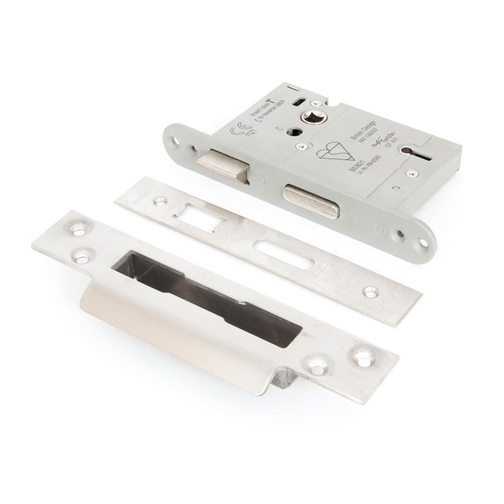 This is an image showing From The Anvil - SSS 3" 5 Lever Heavy Duty BS Sash Lock available from T.H Wiggans Architectural Ironmongery in Kendal, quick delivery and discounted prices